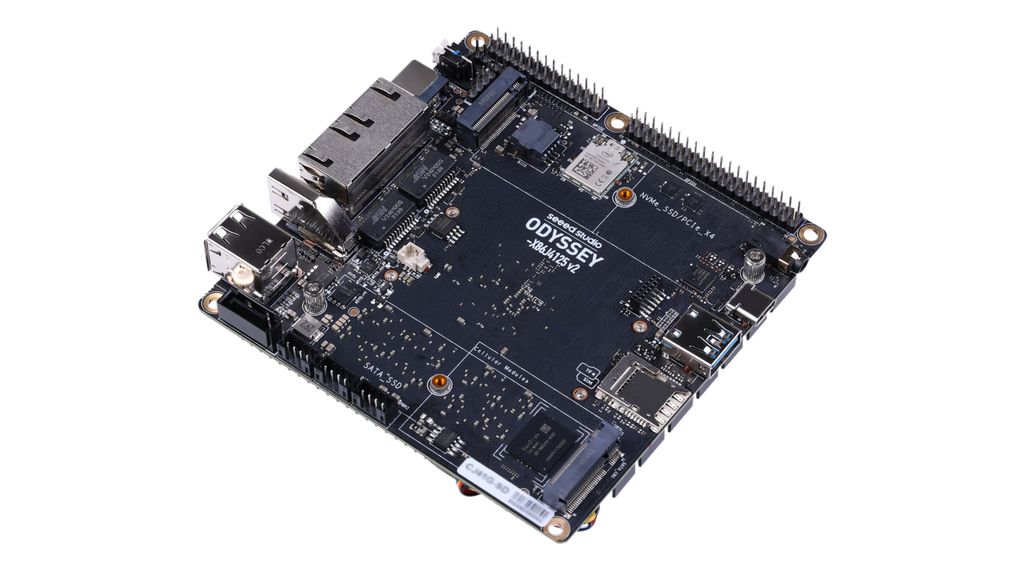 ODYSSEY-X86J4125800 V2 Single Board Computer with Linux and RP2040 Core