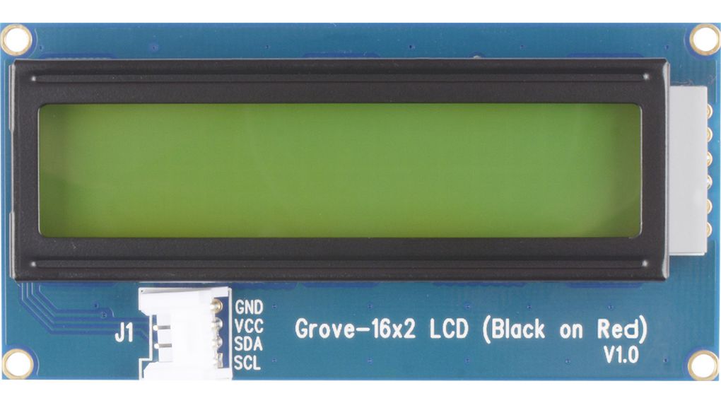 Grove 16 x 2 LCD, fekete piros alapon