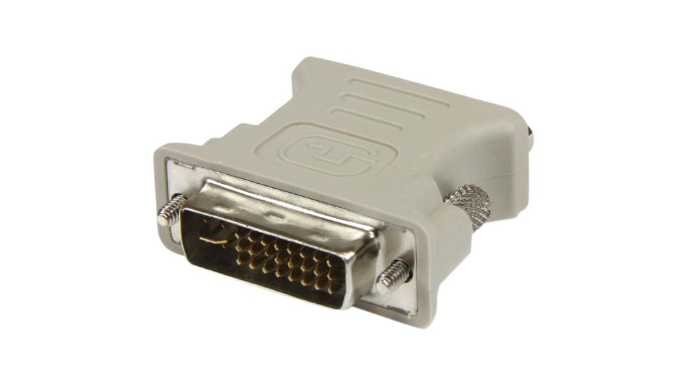 Adapter, DVI-I 24+5-Pin Plug - VGA Socket