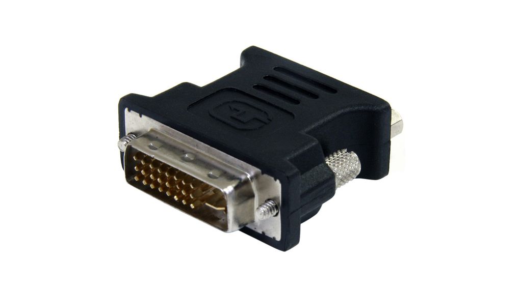 Adapter, DVI-I 24+5-Pin Plug - VGA Socket