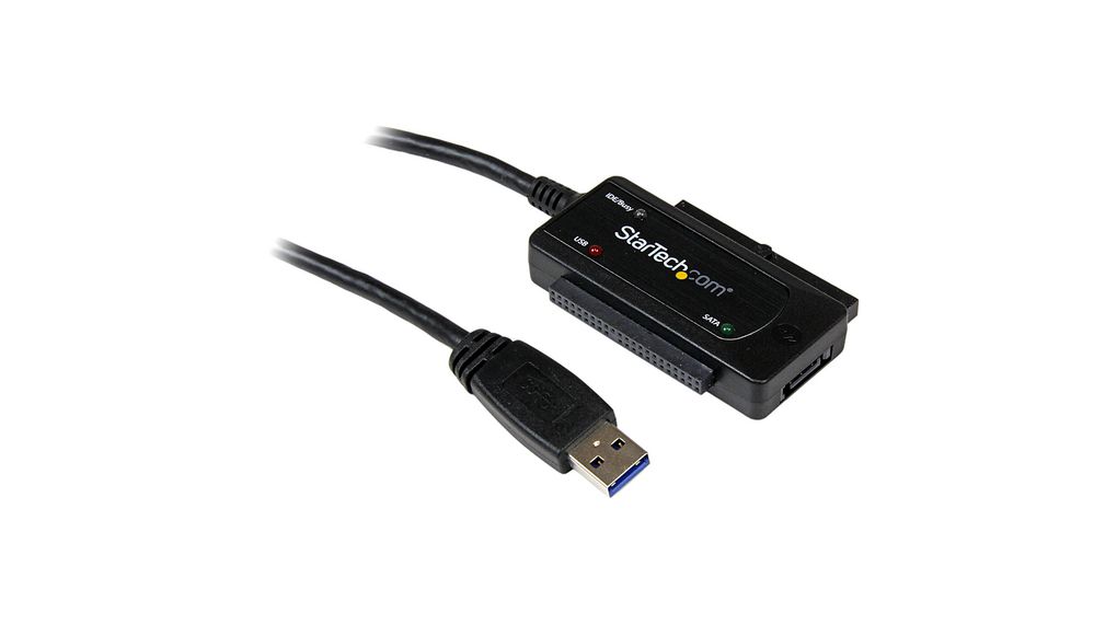 USB 3.0 to Serial or IDE Adapter for 2.5" / 3.5" Drives, USB-A - SATA / IDE