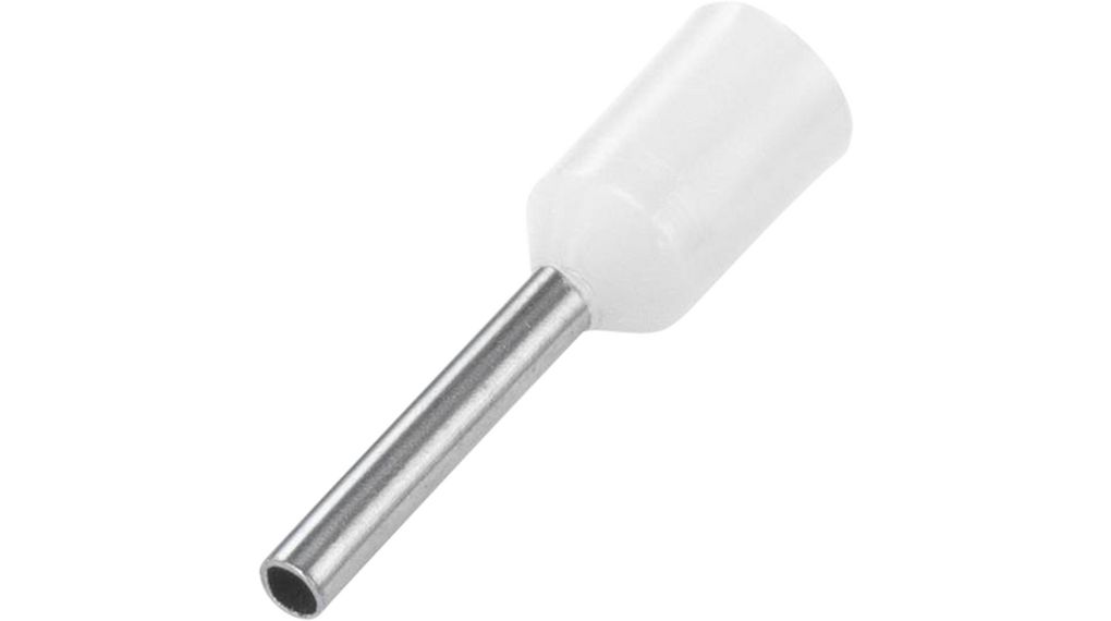 Embouts terminaux 0.5mm² Blanc 12mm