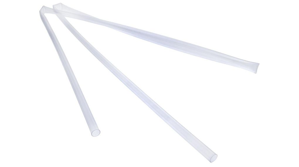 Schrumpfschlauch Polyolefin, 3.2 ... 6.4mm, Klar, 1.2m