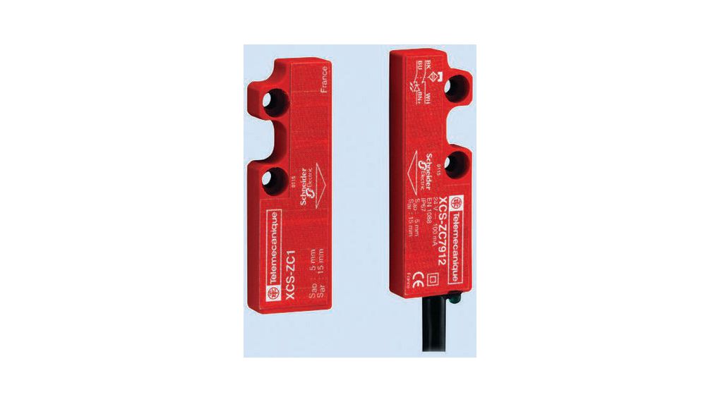 XCS-DMC Series Magnetic Non-Contact Safety Switch, 24V dc, Plastic Housing, NC