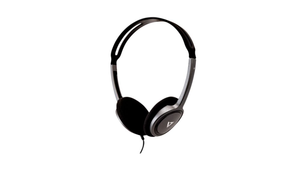 Sluchátka, On-Ear, Stereofonní zástrčka jack 3.5 mm, Black / Grey