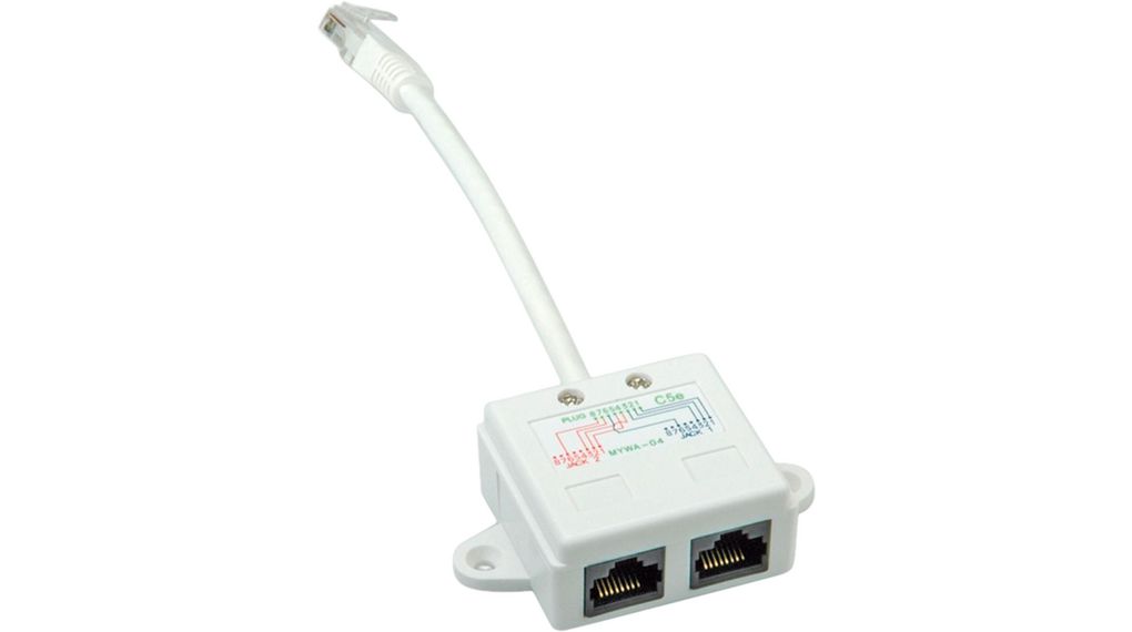 21.99.3045  Value Répartiteur Ethernet, Fiche RJ45 - Prise RJ45