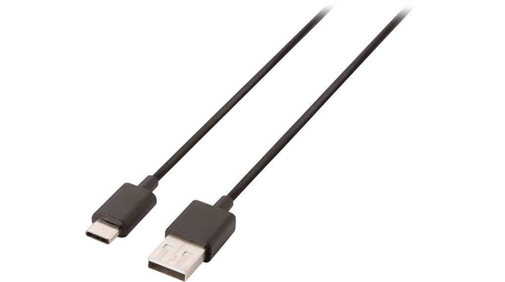 Kabel USB 2.0 2 m Svart