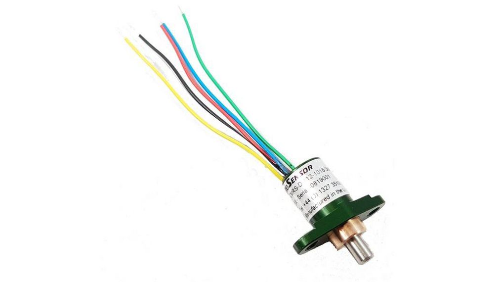 Micro hoekpositiesensor, dubbelkanaals 60° 0.5% 200MOhm Bout Kabel, 500 mm IP68