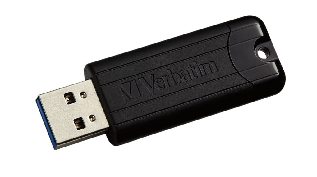 USB Stick, PinStripe, 256GB, USB 3.0, Black