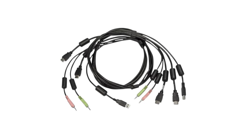 KVM Cable, USB / HDMI / Audio, 3m