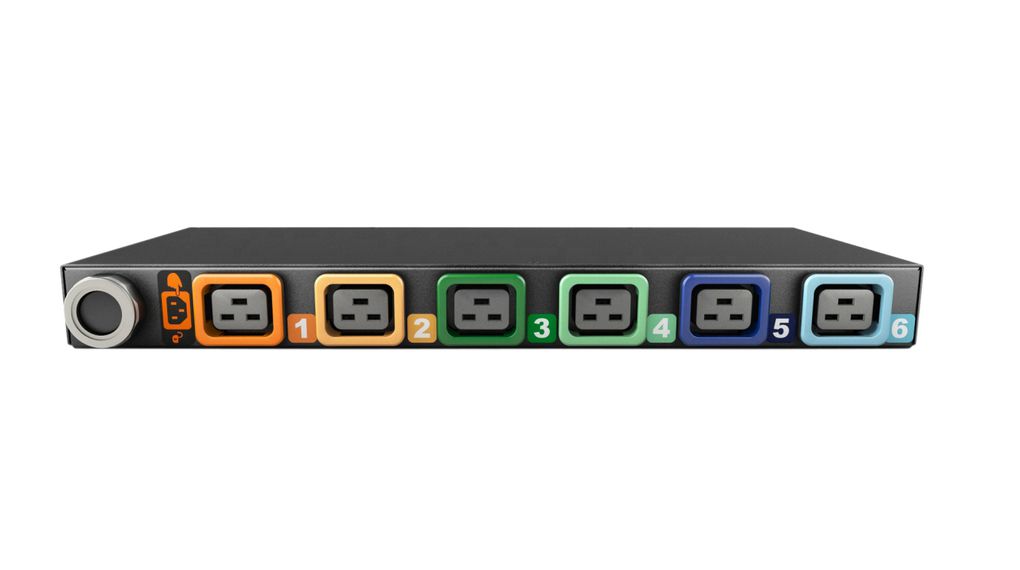 Monitored Power Distribution Unit 6x IEC 60320 C19 Socket/RJ45 - CEE Plug