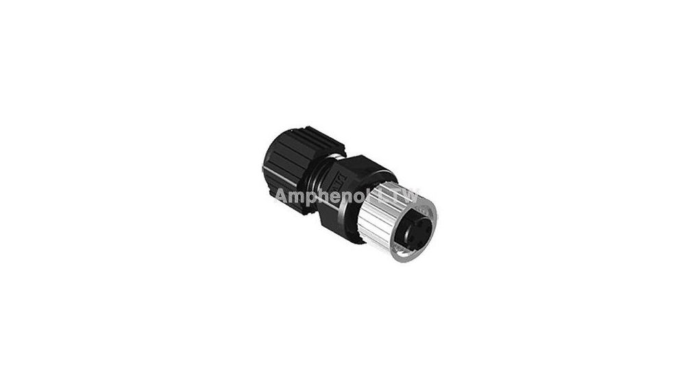 Socket M12d M12D-04BFFA-SL8001 | Amphenol Industrial Circular Connector, 4 Contacts ...