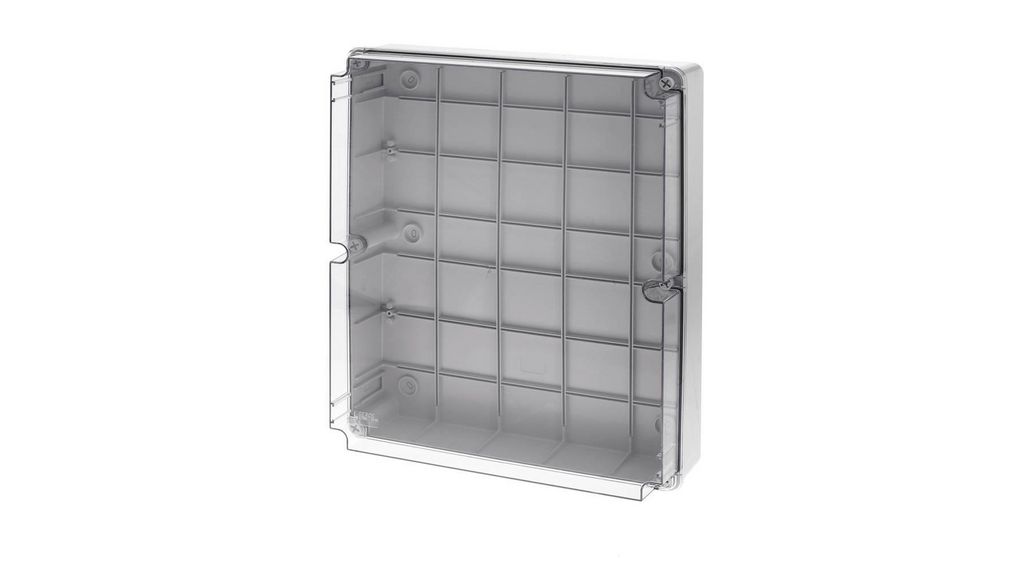 Boîte de dérivation avec couvercle transparent, 380x460x120mm, Polycarbonate / ABS thermorésistant