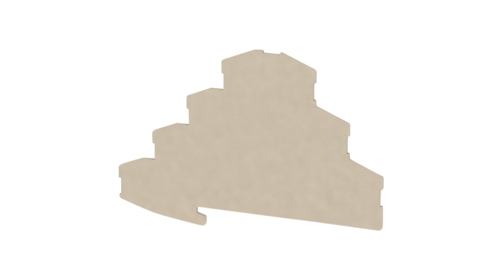 End Plate, 101mm, Beige, 101 x 62mm