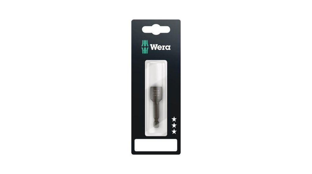 Wera Hexagon Screwdriver Bit, 10 mm Tip