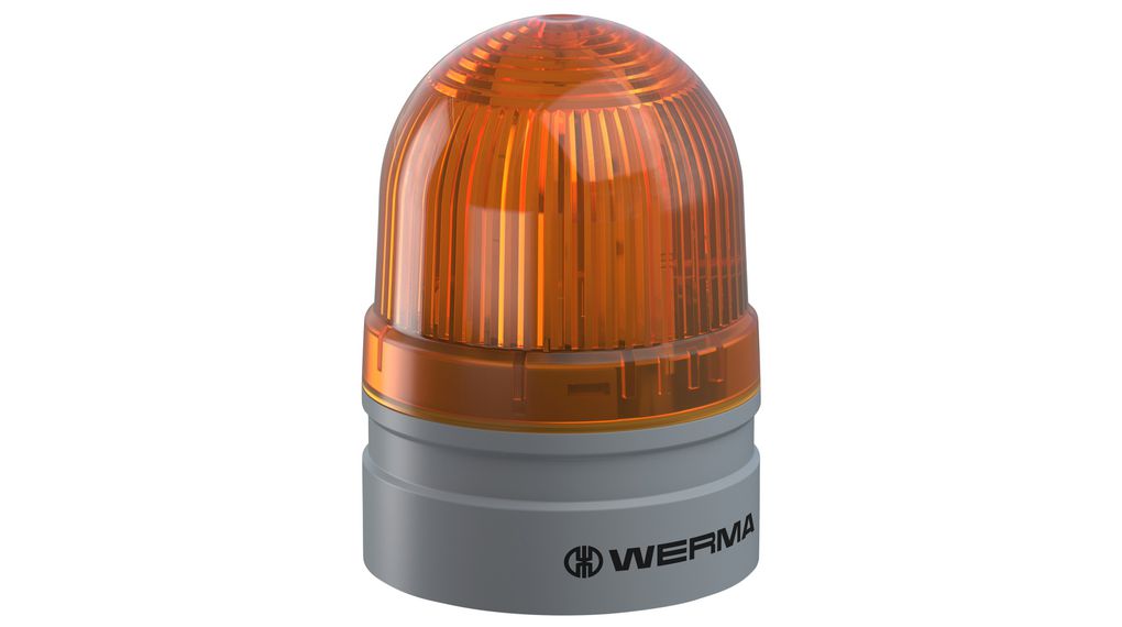TwinLIGHT LED Continuous/Flashing Beacon AC / DC 26.4V 75mA EvoSIGNAL IP66 Push-In Terminal Yellow