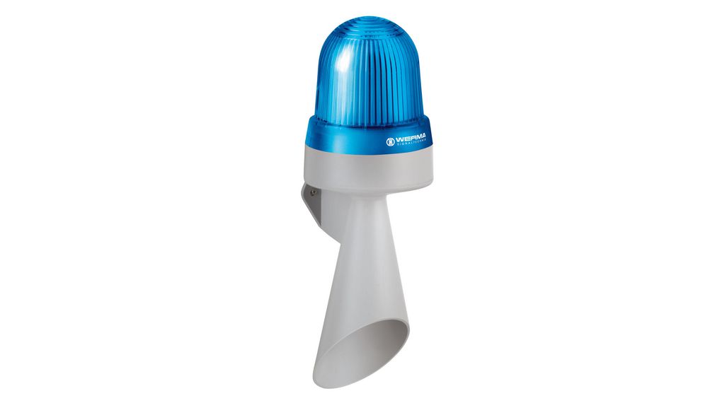 435.500.75 | Werma Sounder Beacon LED 435 Blue Continuous 24VAC / DC ...