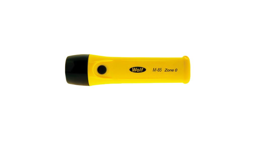 Zaklamp, Led, 4x AA, 1,5 V, 210lm, 2.5m, IP67, Zwart/geel