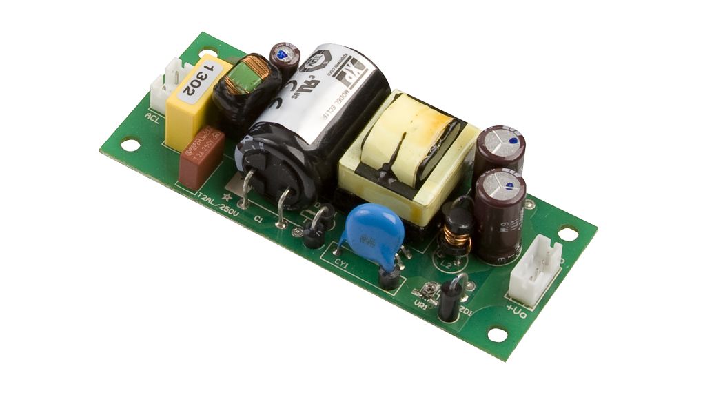Switched-Mode Power Supply, Industrial 30W 5 / 12V 3 / 1.3A