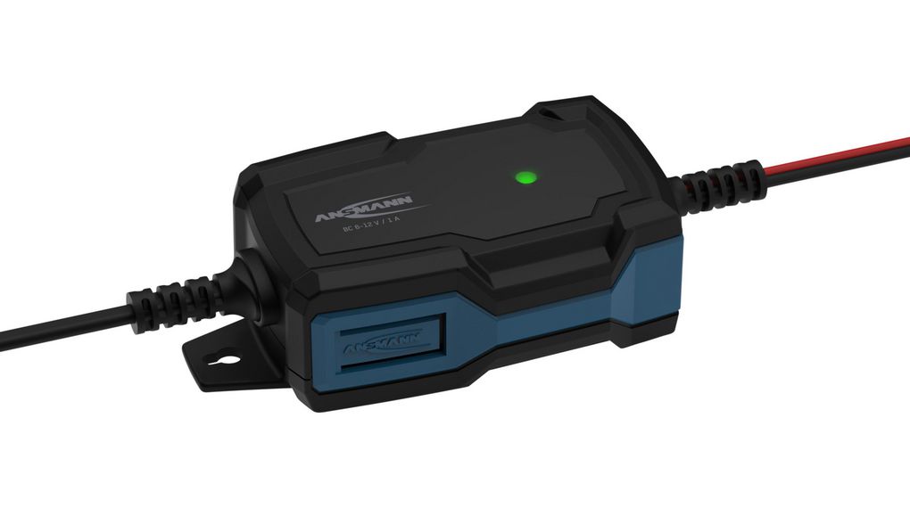 Ansmann 1001-0142 Battery Charger For Lead Acid 6 V, 12 V 3 → 6 Cell 1A with EU, UK plug