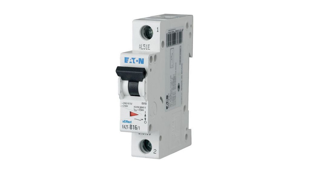 7.5 kA Breaking Capacity xEffect FAZ Miniature Circuit Breaker, 1, 32 A, Type B, 230 V ac AC, 60 V DC