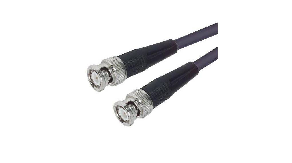 CC58C Series Male BNC to Male BNC, 25 ft 50 Ohm Polyvinyl Chloride (PVC) 50Ohm Noir