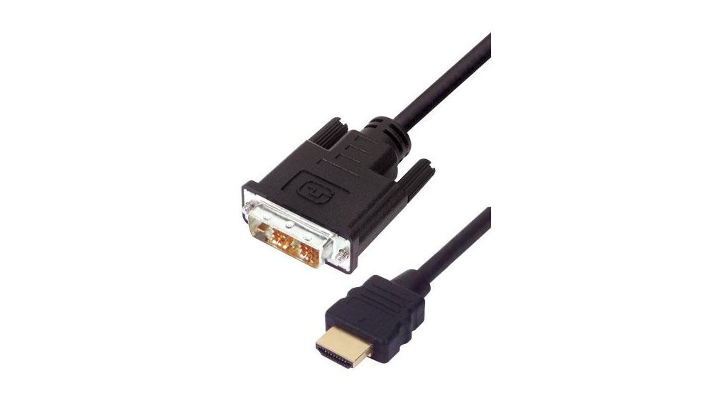 HD-DVI series, 1 m Male HDMI to Male DVI-D, 1m