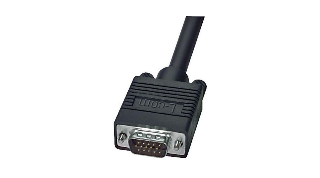 Male VGA to Male VGA SVGA Cable, 10 ft Black, 3.05m