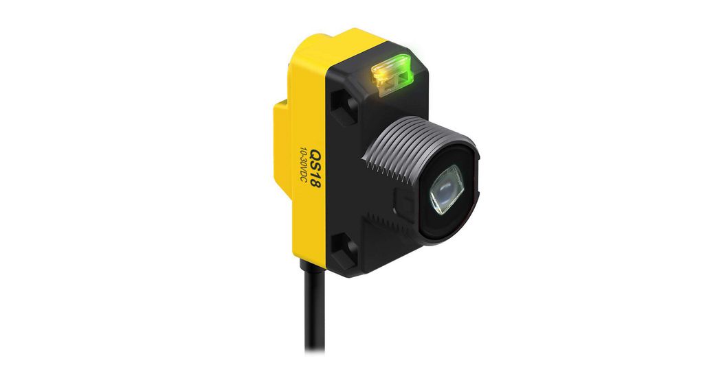 Diffuse Photoelectric Sensor, Rectangular Sensor, 30 m Detection Range