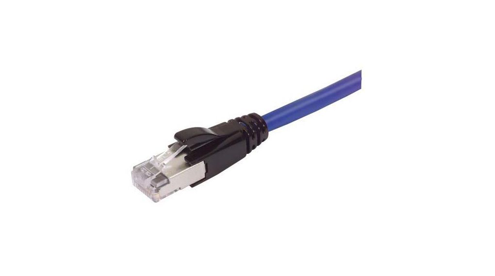 TRD, 7 ft, Blue, Aluminium/Polyester Foil Screened Polyvinyl Chloride Sheath, Cat 6a, 2.13m, Blau