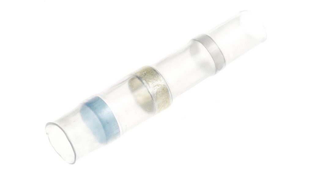 Clear Polyolefin Solder Sleeve 42mm Length 6 mm Cable Diameter 2.8 mm Cable Diameter, Clear