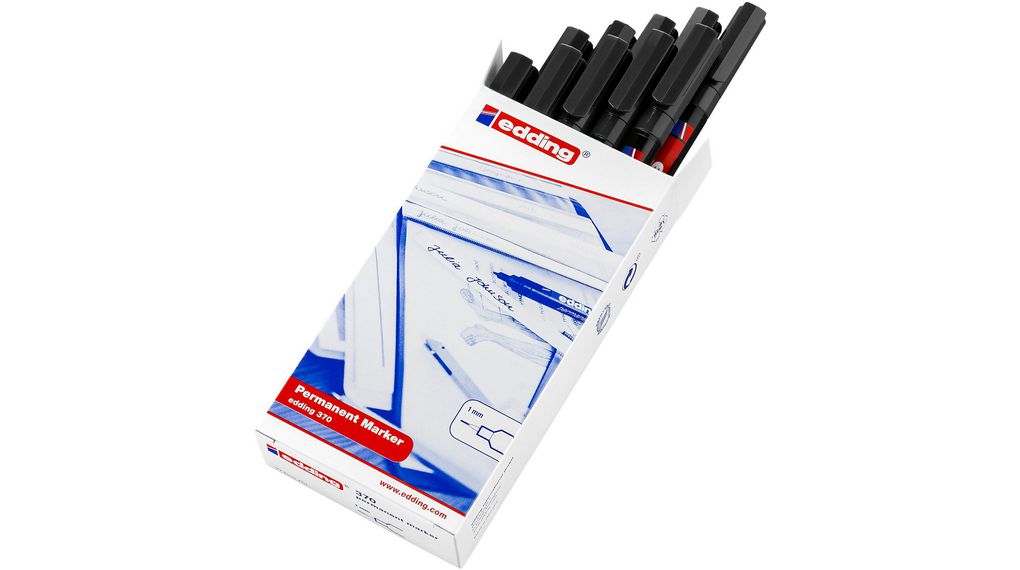 Extra Fine Tip Black Marker Pen