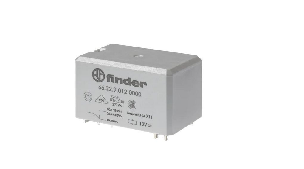 Relay Module Elfa 662290241000 | Finder PCB Non-Latching Relay, 24 V Coil, 30 A Switching ...