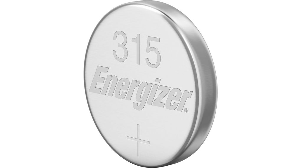 Button Non-Rechargeable Battery, 1.55 V, 7.9 mm Diameter, Silver Oxide, Pack of 10 pieces