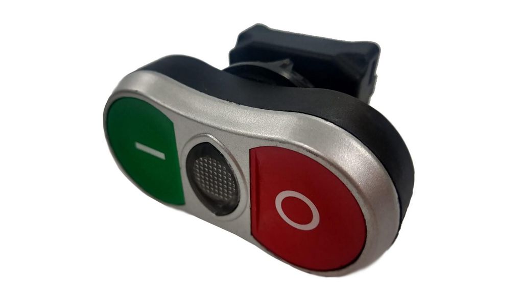 Green, Red Spring Return Push Button Head, 22mm Cutout, IP65