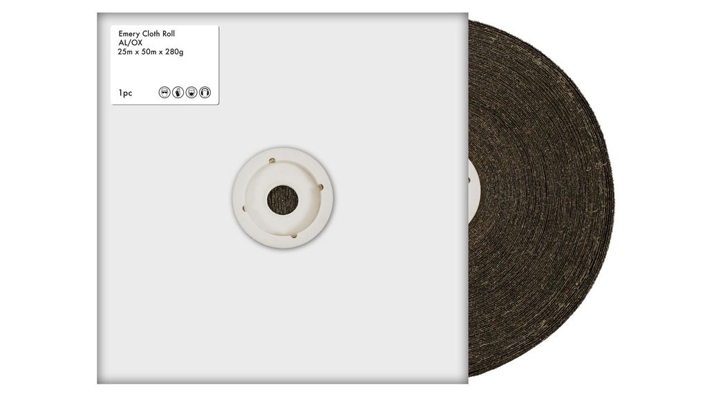 P280 Grit Sandpaper Roll, 50m x 25mm