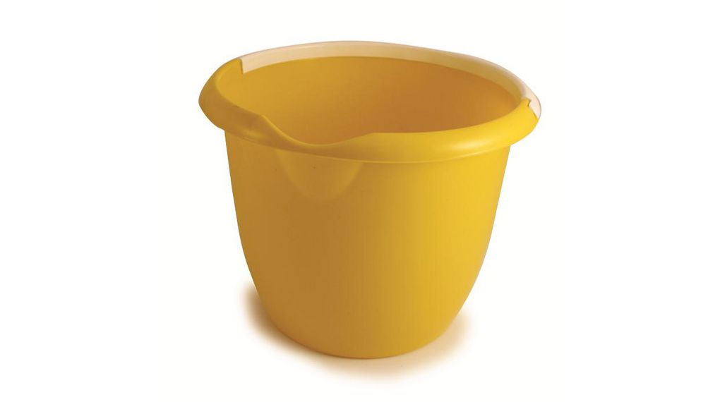10L Plastic Yellow Bucket With Handle