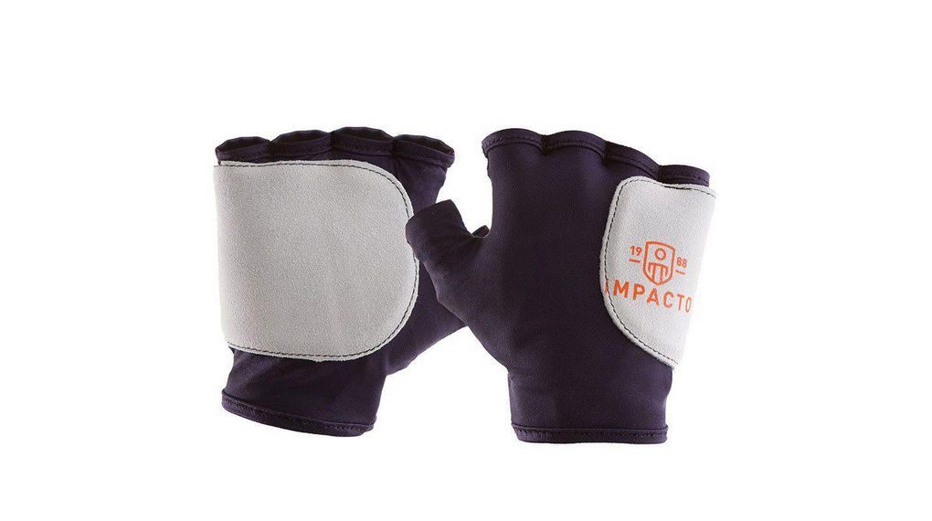 Impacto Blue, Grey Nylon Abrasion Resistant Work Gloves, Size 9