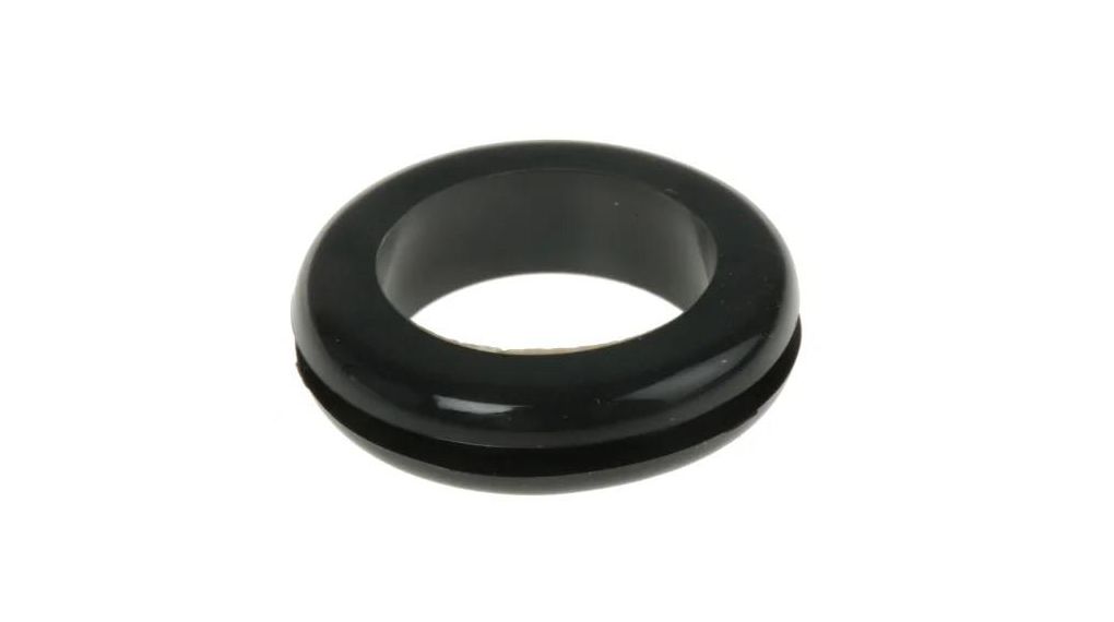 Black PVC 20.3mm Cable Grommet for Maximum of 15.5mm Cable Dia.