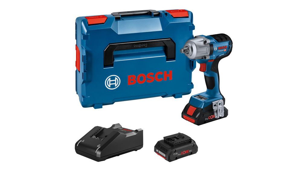 Bosch 1/2 in 18V, 4Ah Impact Wrench