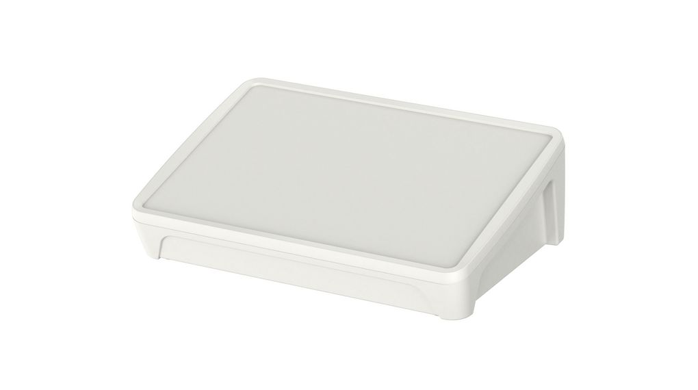 Bopla BoPad Series White ABS Desktop Enclosure, Sloped Front, 285 x 198 x 92.9mm 198x92.9mm