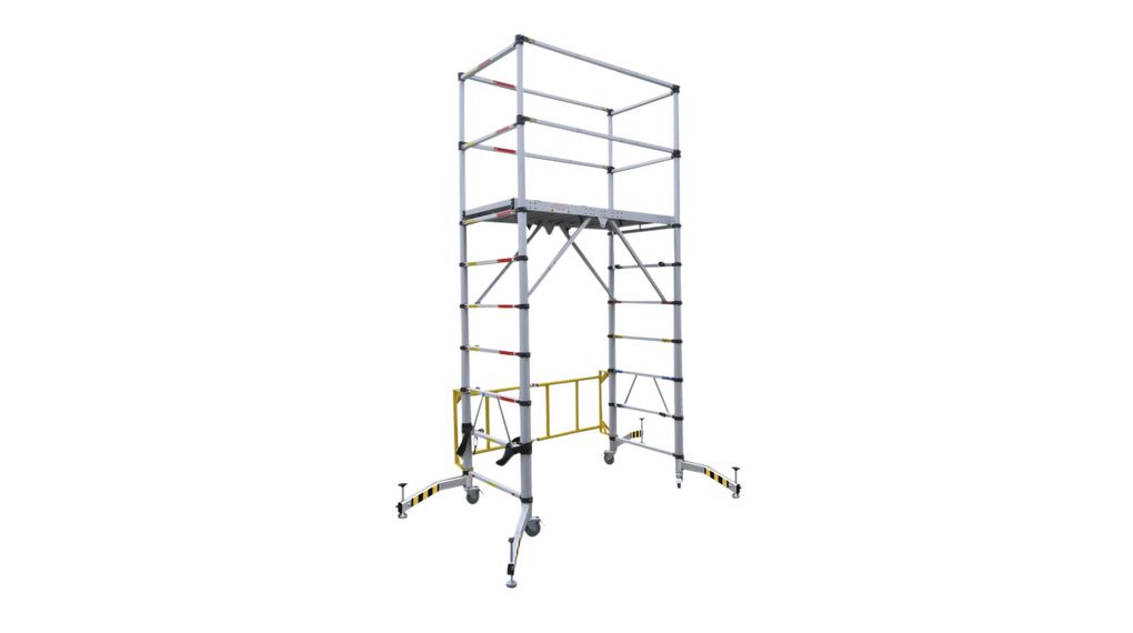 Telescopic Mobile Scaffold Tower, 2m, Aluminium
