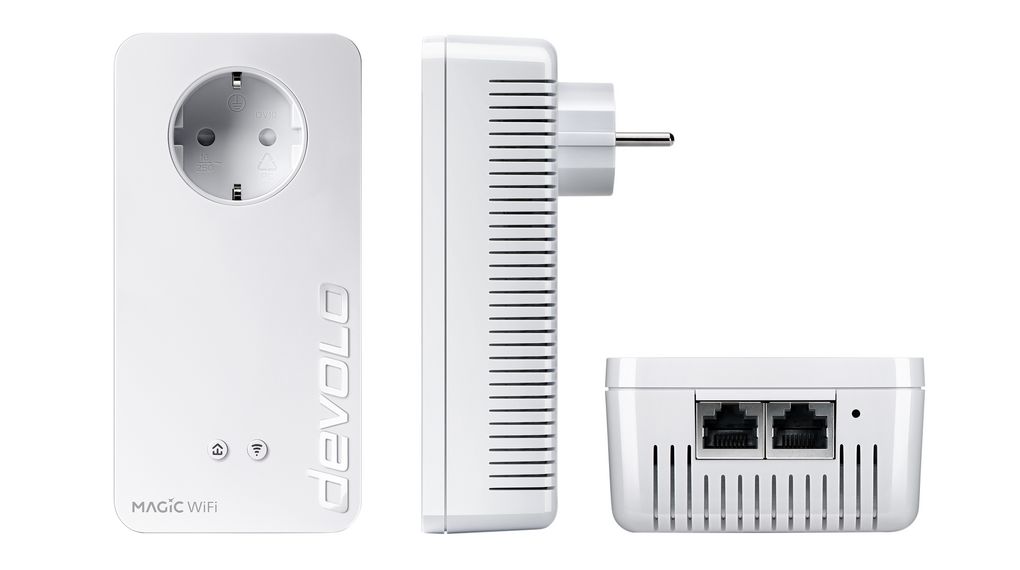 Sada Powerline Magic 2 WiFi Next Multiroom 2x 10/100/1000 2.4Gbps DE/FR Type F/E (CEE 7/7) Plug / CH Type J (T12) Plug / UK Type G (BS1363) Plug