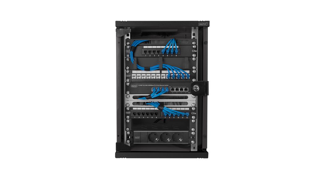 DN-10-09U-B | Digitus 10 Wall Mount Metal Enclosure 300x312x464mm Sheet ...