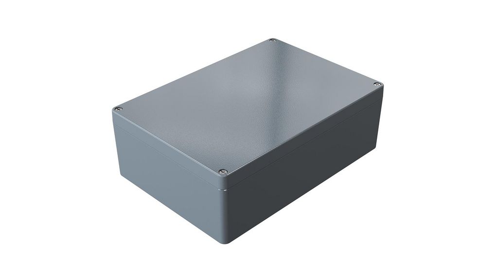 Rose Aluminium Standard Series Grey Die Cast Aluminium Enclosure, IP66, IK09, Grey Lid, 330 x 230 x 111mm