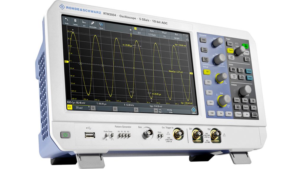 RTM3K-02M | Rohde & Schwarz Oscilloskop, 2x 100MHz, 5GSPS | Elfa ...