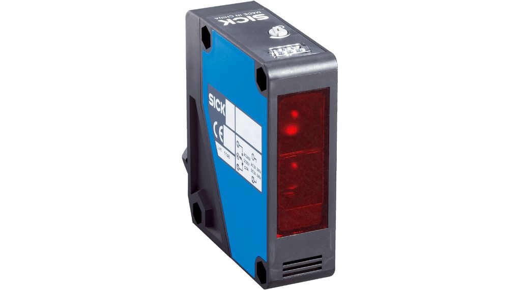 Lichtschranke Wechsler (CO) 15m 15ms 240V LED, sichtbares rotes Licht Kabel, 2 m IP66 / IP67 W280-2R