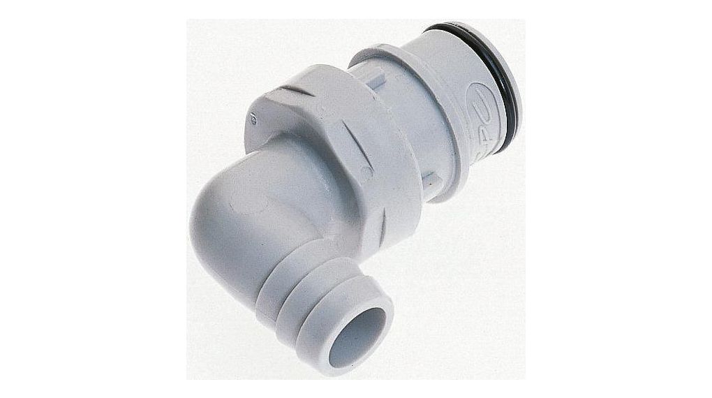 Colder Products Hose Connector, Elbow Hose Tail Coupling 1/2in ID, 4.2 bar