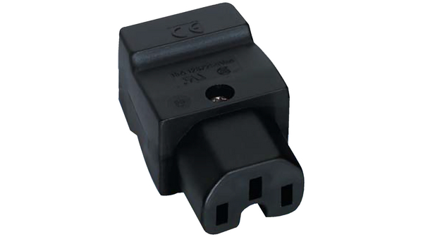 Power Entry Connector, Outlet, 15A