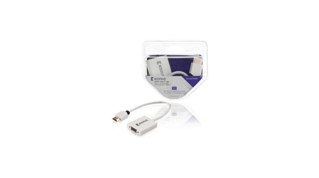 Câbles moniteur HDMI Blanc 200 mm